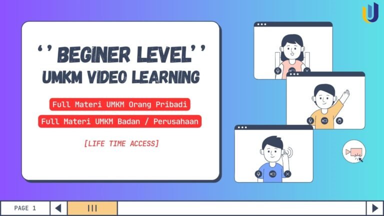 E-Course Perpajakan UMKM Beginner Level